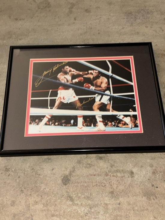 Other - Signed Larry Holmes and Muhammad Ali photo with COA 10x8